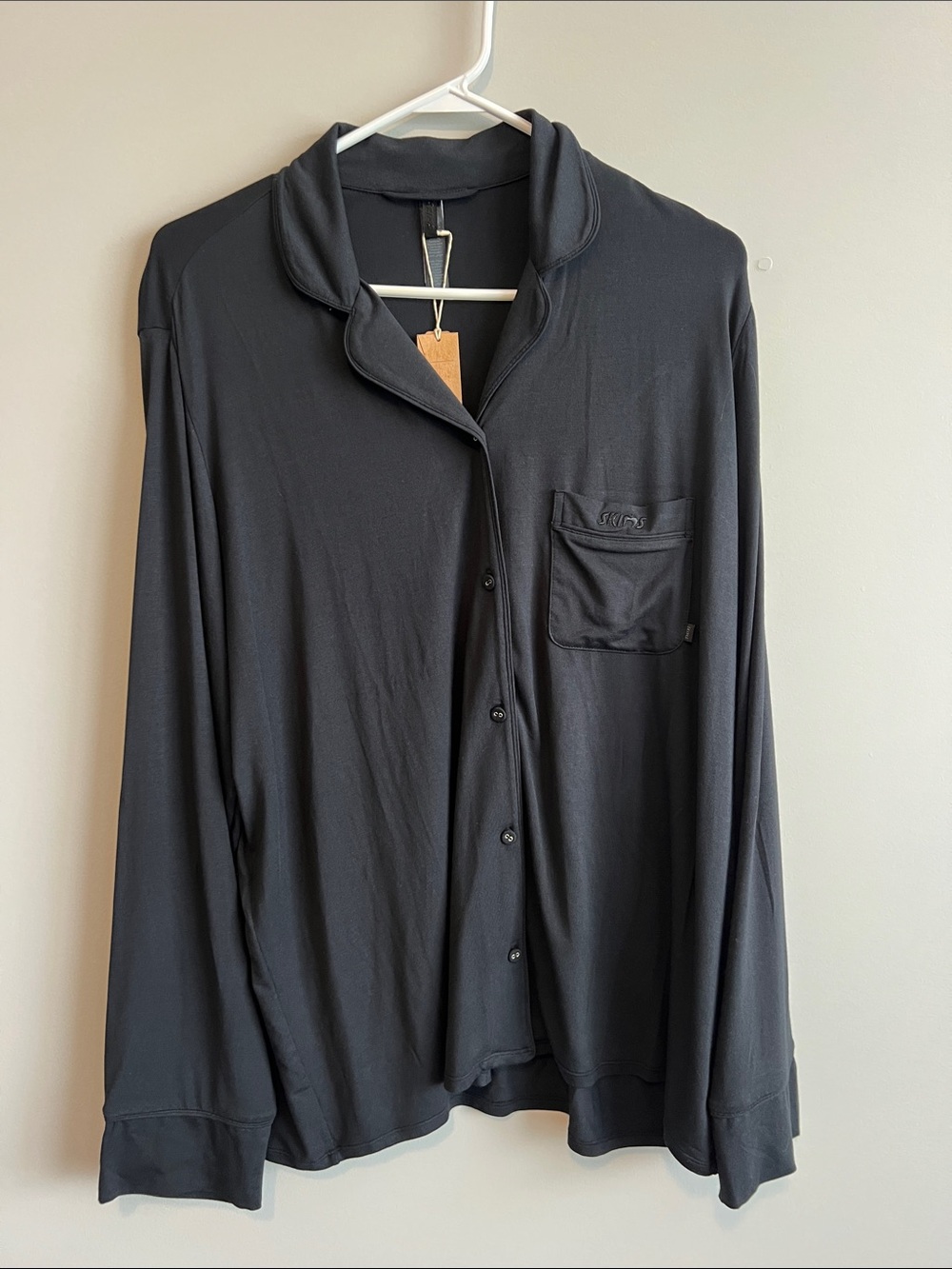 Women’s Skims Black Long Sleeve Pajama Top Large